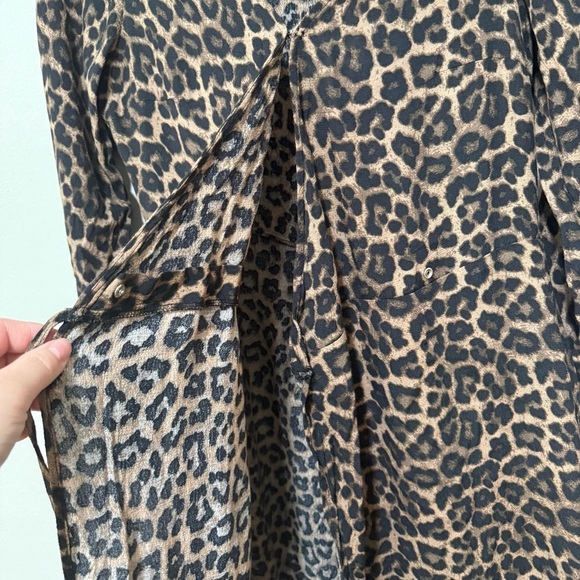 H&M | Leopard Wrap Midi Dress 6 - Picture 8 of 11